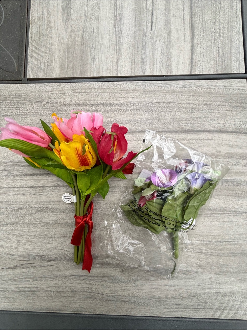 Longaberger Miniature Morning Glory and Tulip Floral Bunch - - Picture 2 of 2